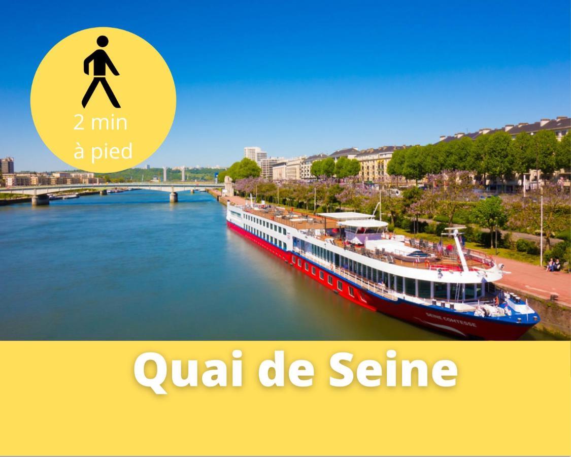 4 People+Free Street Parking+Cosy Centre Ville Apartment Rouen Ngoại thất bức ảnh